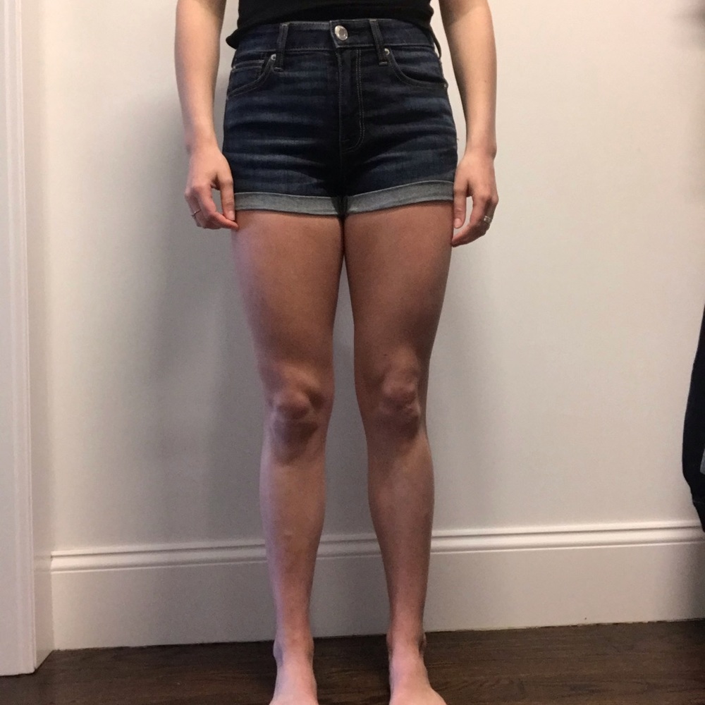 Dark wash American Eagle jean shorts